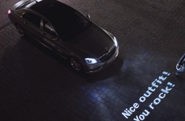 Watch: Mercedes-Benz Headlights Speak to People