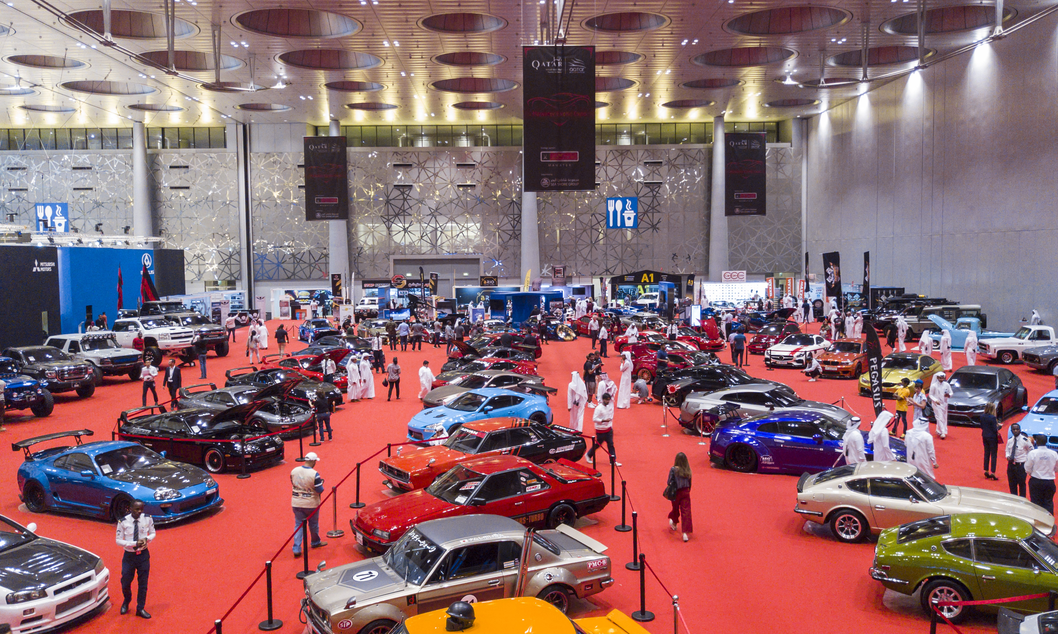 معرض قطر للسيارات يستقبل جناح خاص يعرض 87 سيارة متنوعة